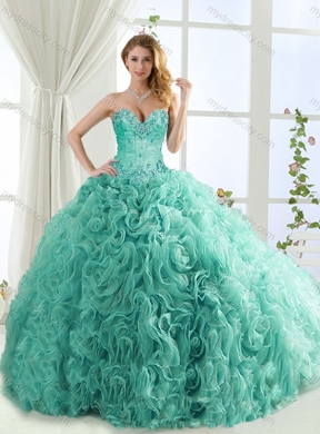 Feminine Visible Boning Beaded Detachable Quinceanera Skirts in Rolling Flowers