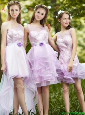 2016 See Through Scoop Short Prom Dress with Sashes and Ruffles