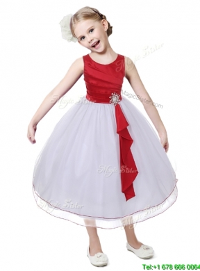 New Arrivals Scoop Tulle Flower Girl Dress with Beading