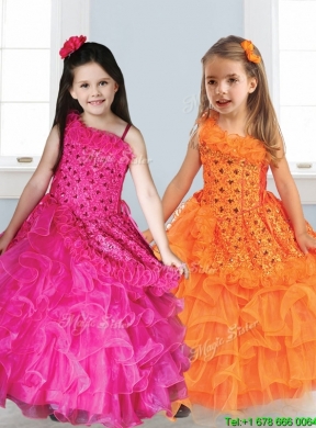 Best Asymmetrical Neckline Mini Quinceanera Dress with Appliques and Ruffled Layers