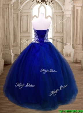 New Arrivals Beaded Tulle Quinceanera Dress in Royal Blue