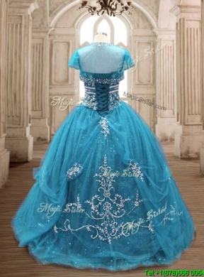 New Arrivals Big Puffy Sweet 16 Dress in Teal