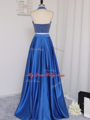 Sleeveless Beading Zipper Homecoming Dress