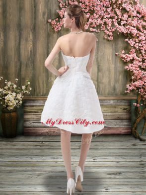 Sleeveless Belt Zipper Wedding Dresses