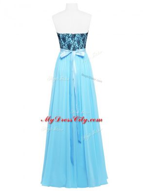 Attractive Sleeveless Lace and Appliques Zipper Prom Homecoming Dress