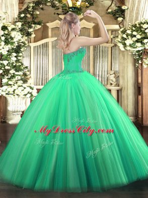 Sexy Yellow Green Sleeveless Beading Floor Length Quinceanera Dress