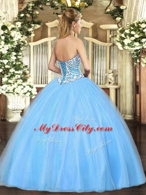 Superior Floor Length Ball Gowns Sleeveless Peach Quinceanera Gowns Lace Up