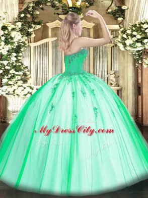 Free and Easy Floor Length Ball Gowns Sleeveless Quinceanera Dresses Lace Up