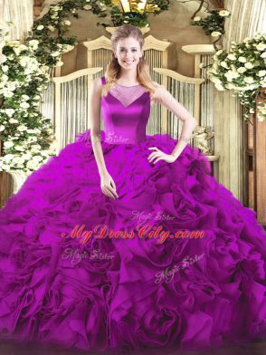 Sleeveless Beading Side Zipper Sweet 16 Quinceanera Dress