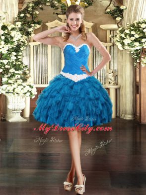 Sleeveless Ruffles Lace Up Sweet 16 Quinceanera Dress