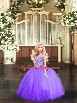 Sleeveless Beading Lace Up Sweet 16 Dresses