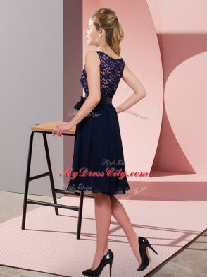 Sleeveless Lace and Bowknot Side Zipper Dama Dress for Quinceanera