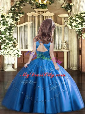 Gorgeous Sleeveless Floor Length Beading Lace Up Winning Pageant Gowns with Red