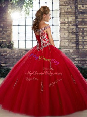 Sleeveless Beading Lace Up Vestidos de Quinceanera