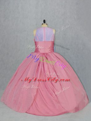 Sleeveless Embroidery Zipper 15th Birthday Dress