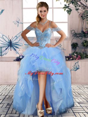 Decent Beading and Ruffles Lace Up Quinceanera Gowns