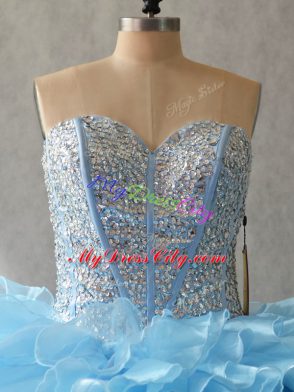 Fantastic Floor Length Ball Gowns Sleeveless Multi-color Quinceanera Gown Lace Up