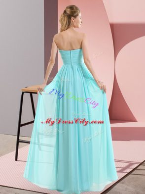 Yellow Zipper Sweetheart Beading Prom Party Dress Chiffon Sleeveless