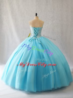 Sleeveless Beading Lace Up Sweet 16 Dresses