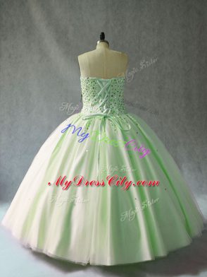 Pink Quinceanera Dresses Sweet 16 and Quinceanera with Beading Sweetheart Sleeveless Lace Up