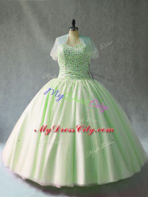 Pink Quinceanera Dresses Sweet 16 and Quinceanera with Beading Sweetheart Sleeveless Lace Up