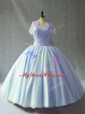 Pink Quinceanera Dresses Sweet 16 and Quinceanera with Beading Sweetheart Sleeveless Lace Up