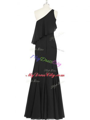 Beauteous Sleeveless Side Zipper Floor Length Ruching Prom Dress