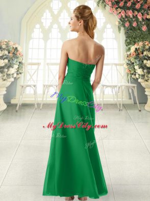 Ankle Length Juniors Evening Dress Sweetheart Sleeveless Zipper