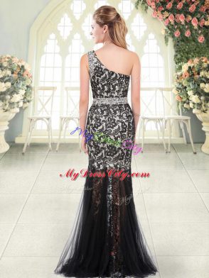 Free and Easy Floor Length Mermaid Sleeveless Purple Prom Dress Zipper