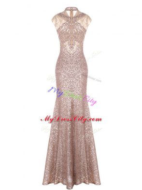 Pretty Sleeveless Floor Length Ruching Prom Dresses