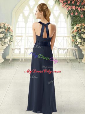 Custom Designed Black Square Zipper Ruching Prom Dress Sleeveless