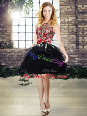 Sleeveless Lace Up Floor Length Beading and Embroidery Sweet 16 Dresses