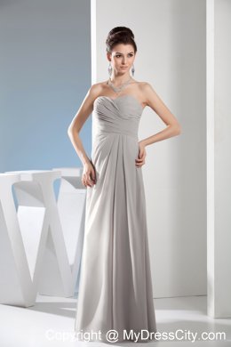 Cheap Empire Sweetheart Ruching Gray Dress For Prom in 2013