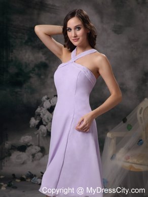 Halter Top Bridesmaids Dresses with Criss Cross Back On Sale