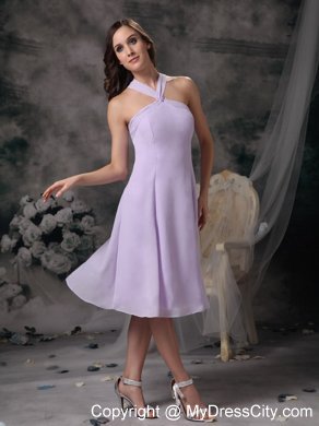 Halter Top Bridesmaids Dresses with Criss Cross Back On Sale