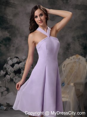 Halter Top Bridesmaids Dresses with Criss Cross Back On Sale