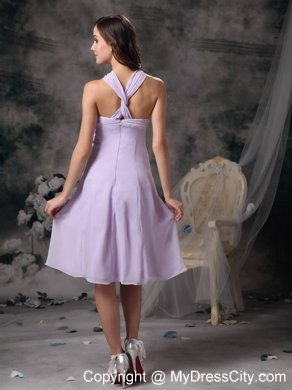 Halter Top Bridesmaids Dresses with Criss Cross Back On Sale