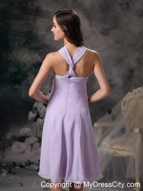 Halter Top Bridesmaids Dresses with Criss Cross Back On Sale