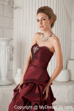 Sweetheart Beading and Pick-ups Knee-length Junior Bridesmaid Dress