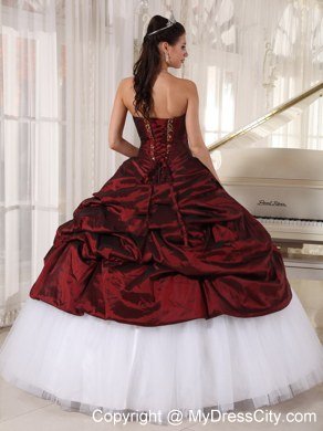 Classical Sweetheart Appliques Colorful Pick Up Quinceanera Gowns