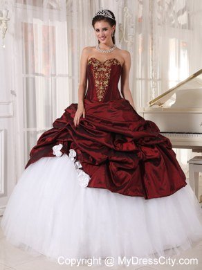 Classical Sweetheart Appliques Colorful Pick Up Quinceanera Gowns