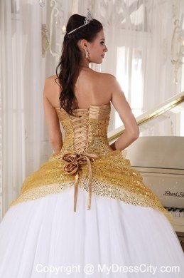 Paillette Over Skirt Halter Sequins Quinceanera Gowns with Fitted Waist