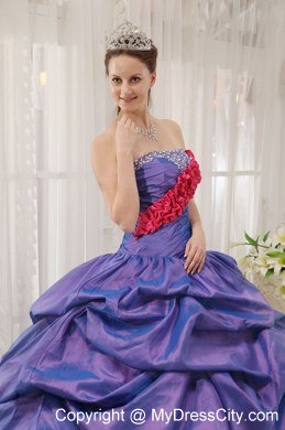 Exclusive Zebra Print Strapless Beading Colorful Quinceanera Dress