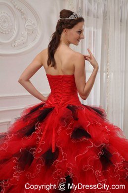 Luxurious Sweetheart Beading Colorful Quinceanera Dress with Ruffes