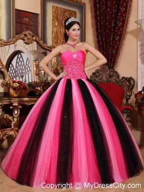 Pretty Sweetheart Beading Colorful Dress for Quinceanera