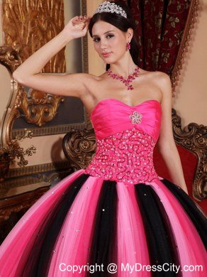 Pretty Sweetheart Beading Colorful Dress for Quinceanera