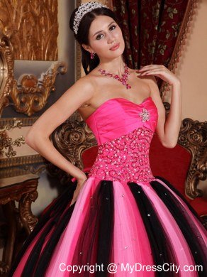 Pretty Sweetheart Beading Colorful Dress for Quinceanera