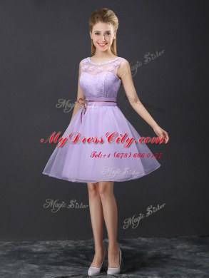 Fantastic Scoop Sleeveless Organza Wedding Guest Dresses Lace Lace Up