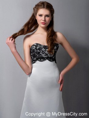 Lace Informal Prom Dress with Gray A-line Strapless for Women