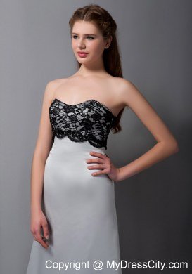 Lace Informal Prom Dress with Gray A-line Strapless for Women